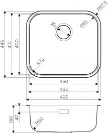 Мойка кухонная Omoikiri Omi-0 - 4
